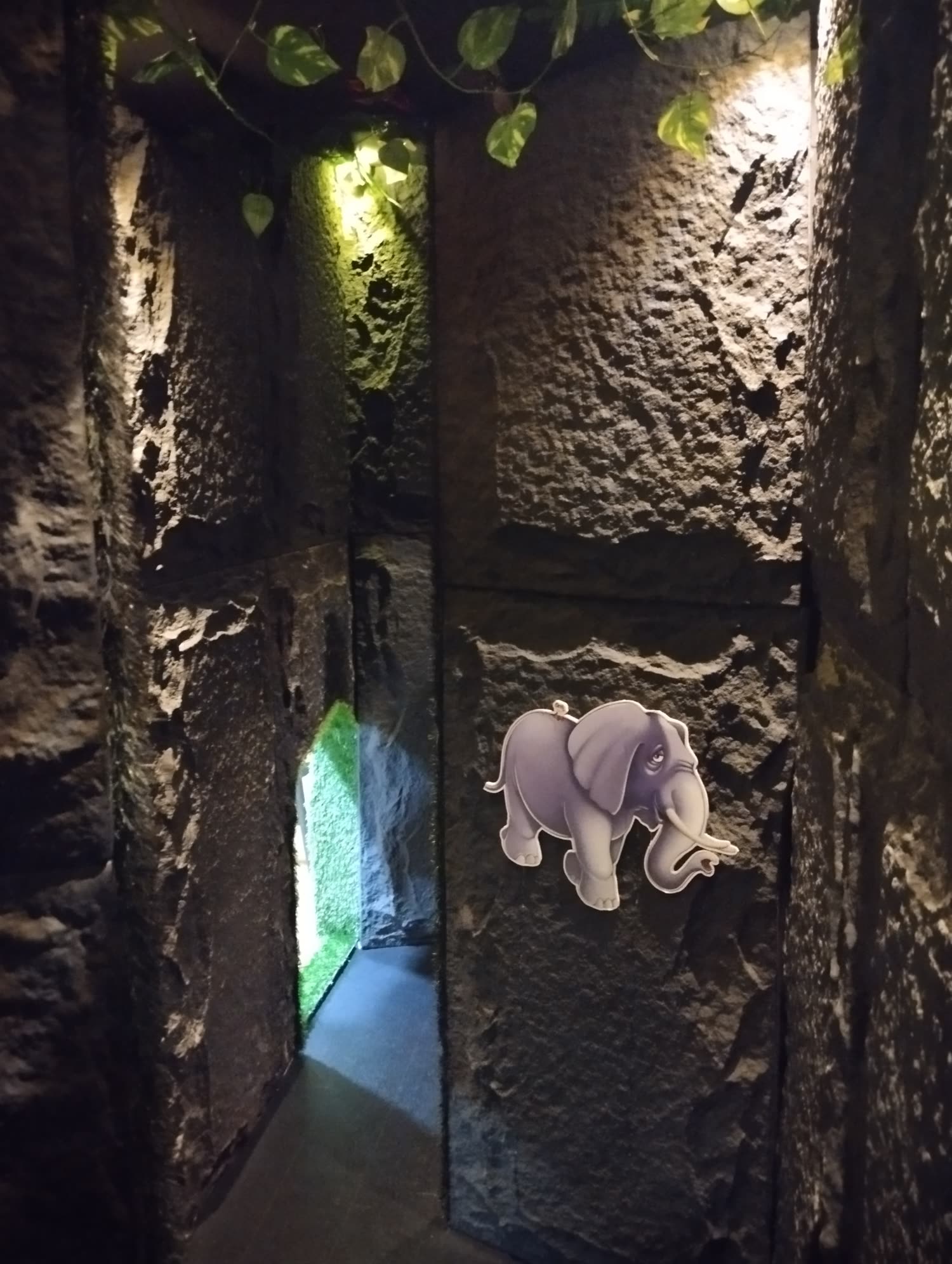 Cave entrance at Wild Wonders indoor playcenter Mulund